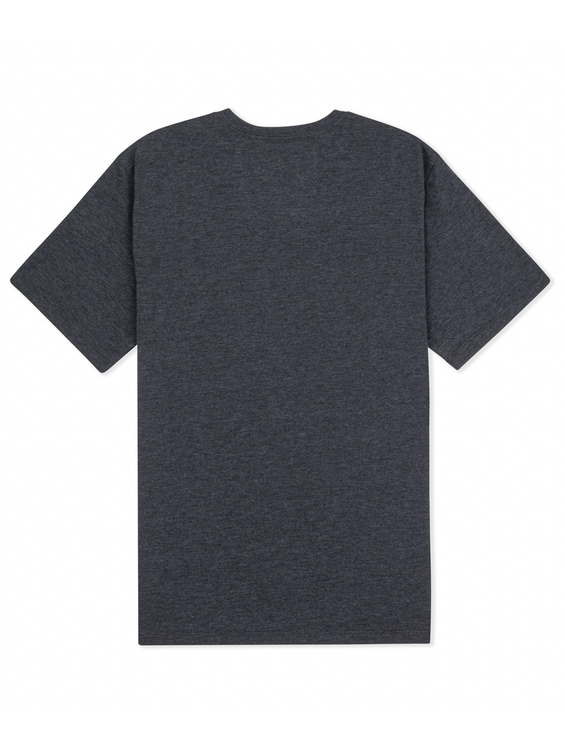 Inlined Slub Short Sleeve in Black Heather