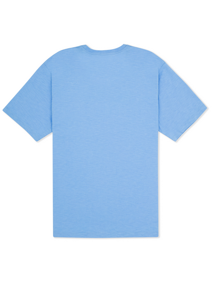 Inlined Slub Short Sleeve in Skyline