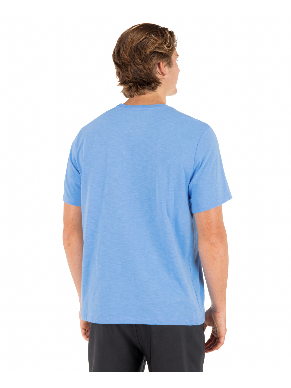 Inlined Slub Short Sleeve in Skyline