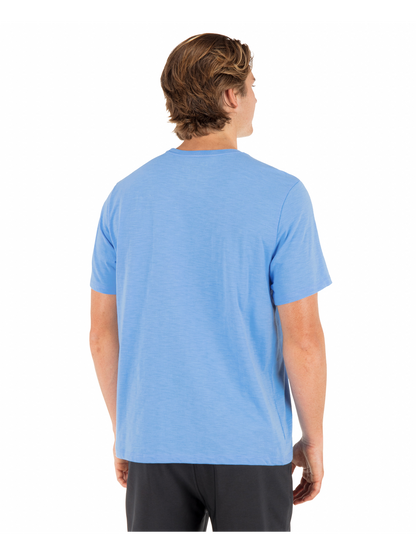 Inlined Slub Short Sleeve in Skyline