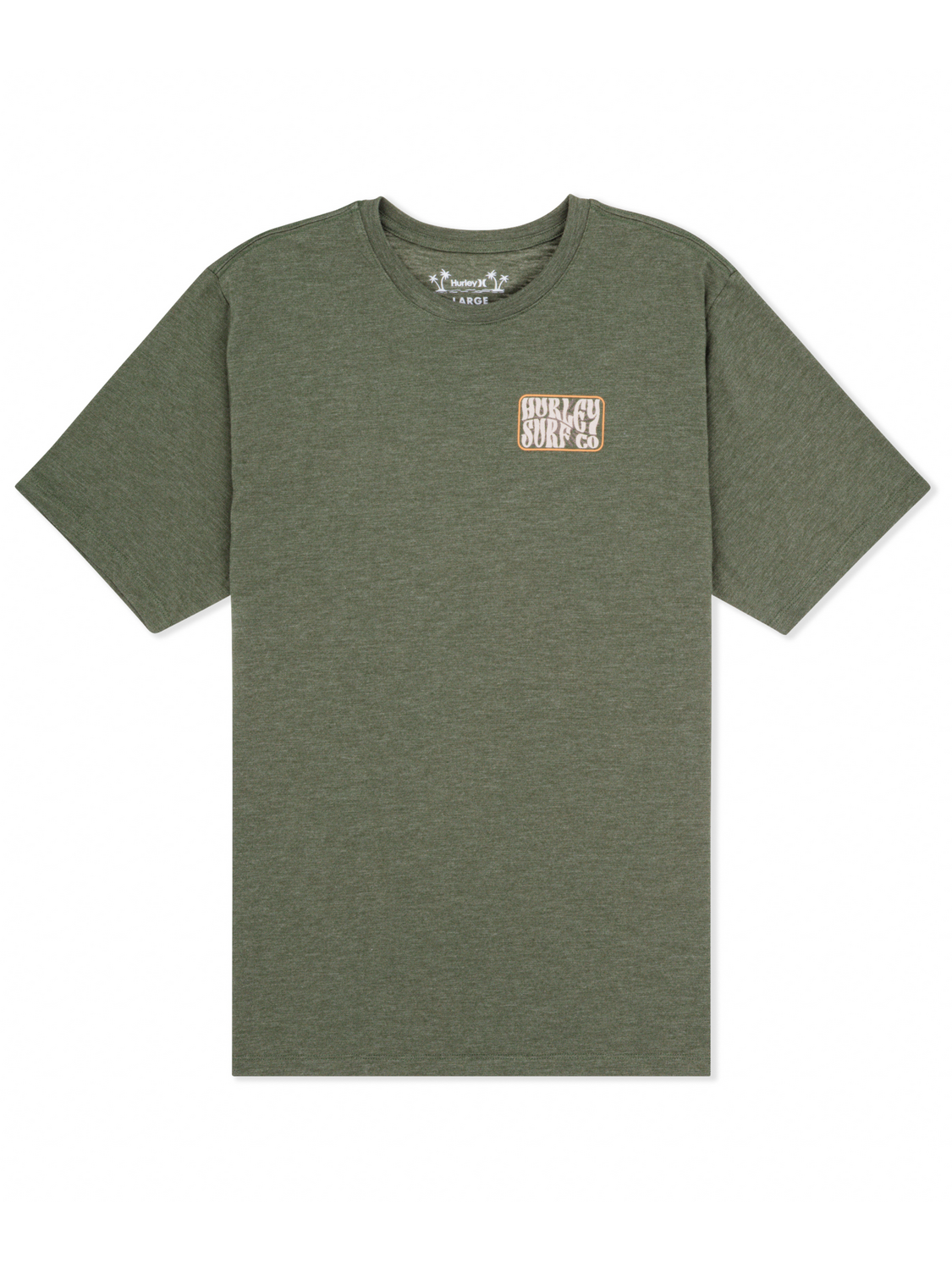 Skyline Slub Short Sleeve in Charcoal Fern