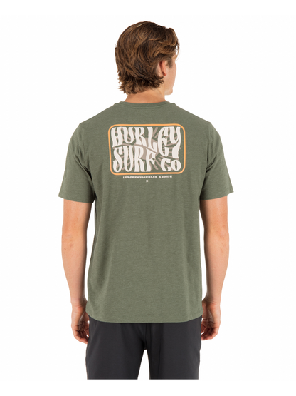 Skyline Slub Short Sleeve in Charcoal Fern