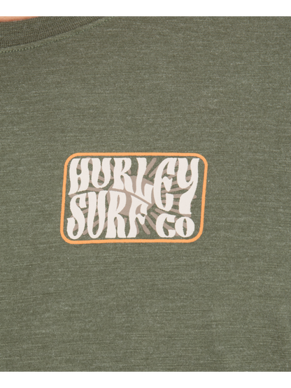 Skyline Slub Short Sleeve in Charcoal Fern