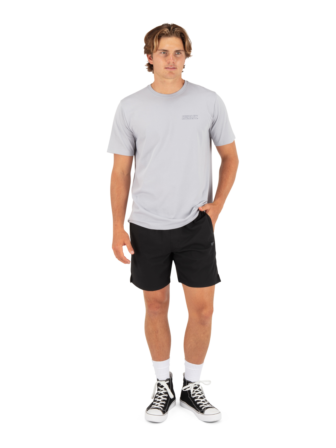 H20-Dri Fastlane Lined Short Sleeve in Light Asteroid