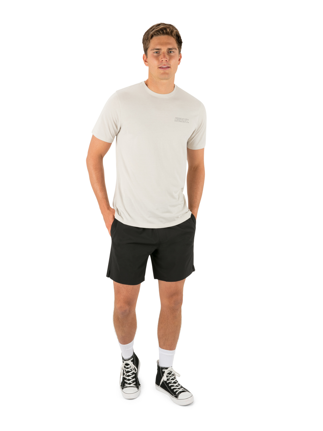 H2O Dri Fastlane Lined Short Sleeve in Bone