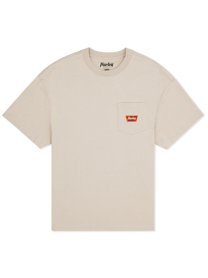 Built Patch Pocket Short Sleeve in Bone