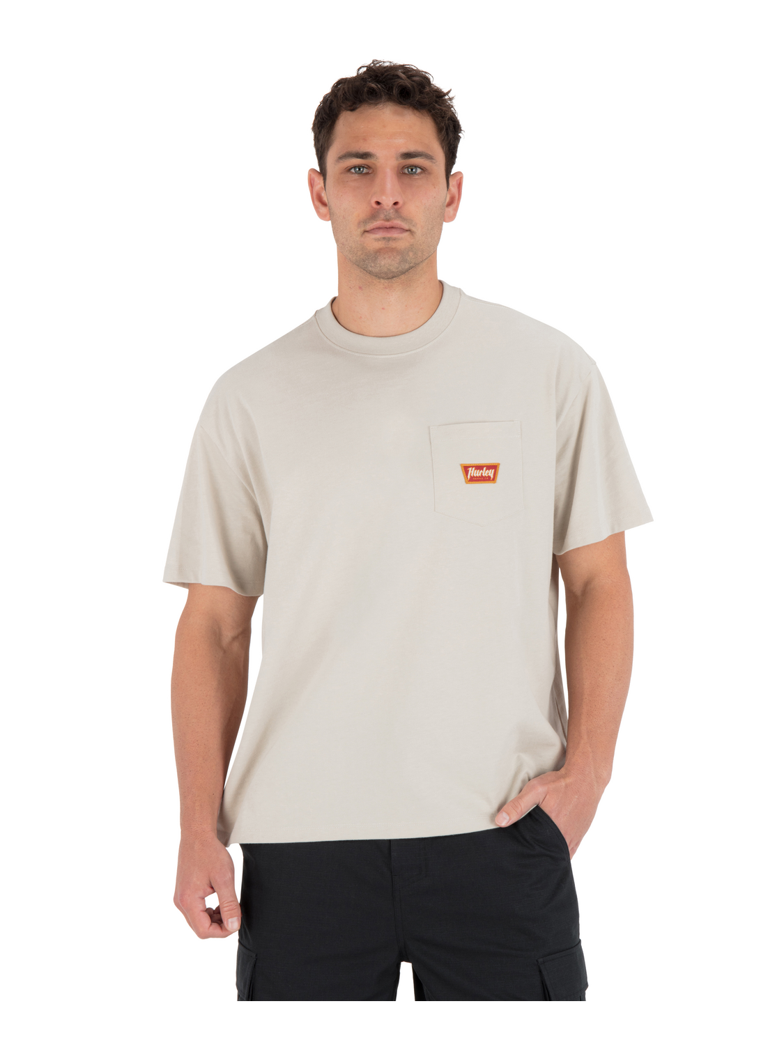 Built Patch Pocket Short Sleeve in Bone