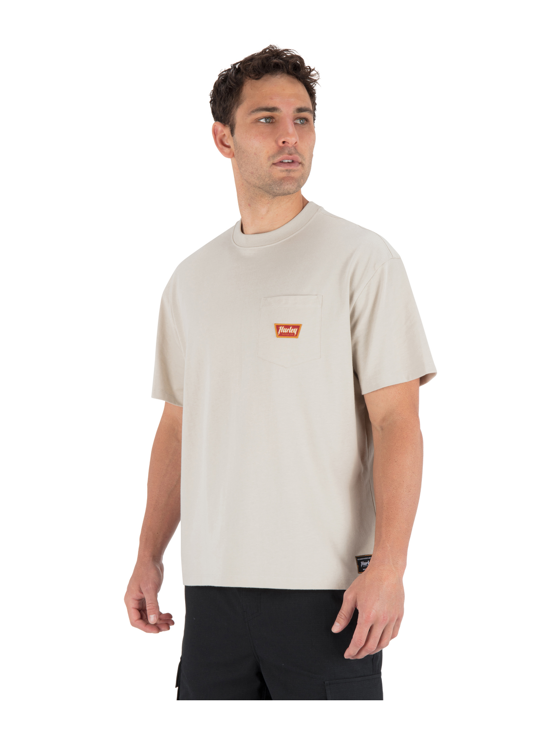 Built Patch Pocket Short Sleeve in Bone