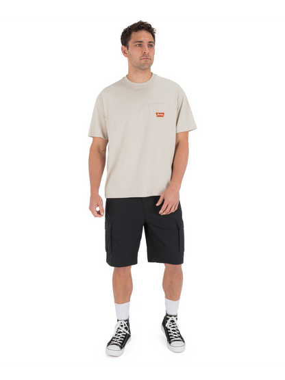 Built Patch Pocket Short Sleeve in Bone
