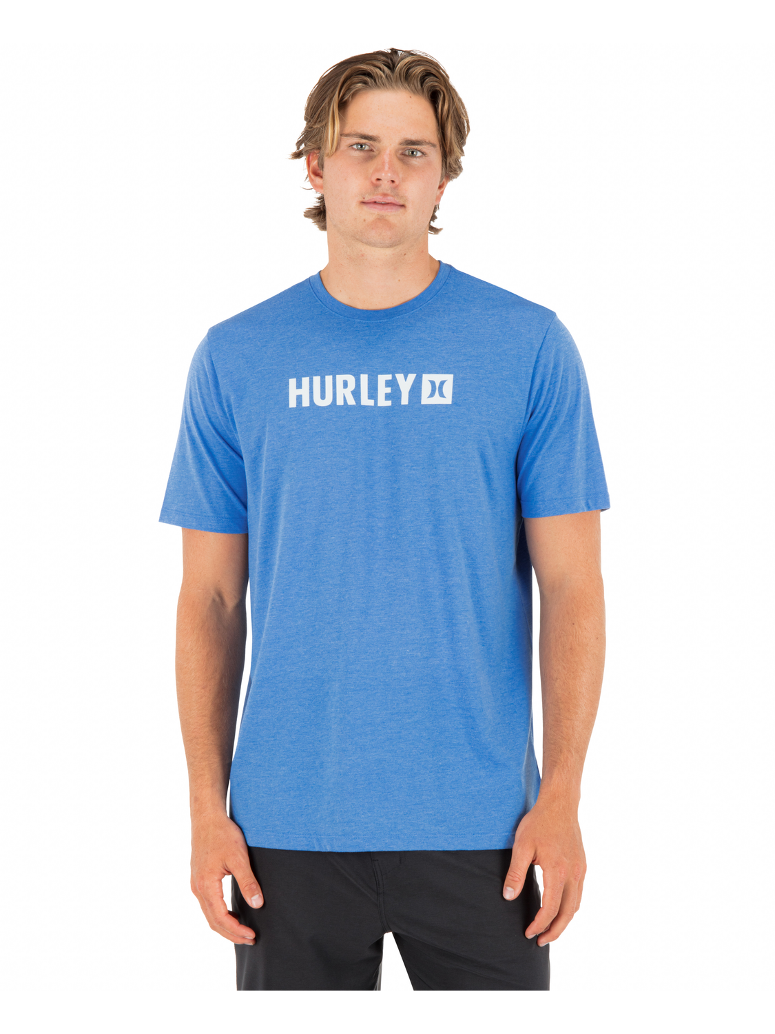 The Box Short Sleeve in Seashore Heather
