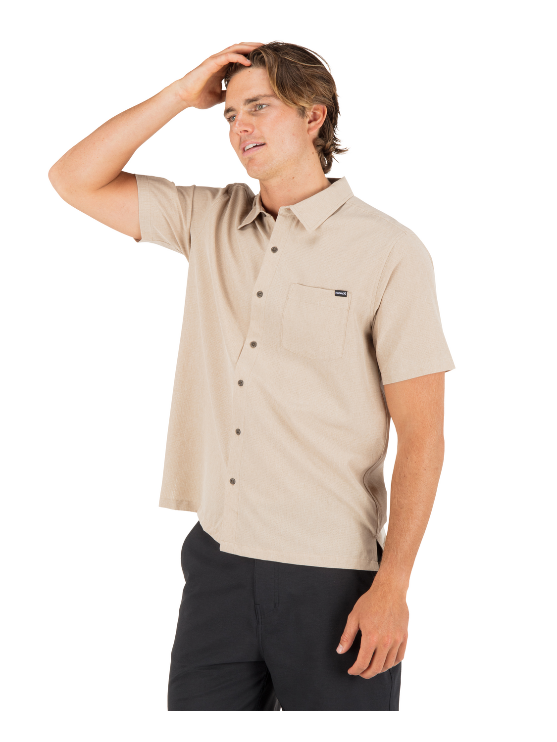 Phantom Flow Short Sleeve in Khaki