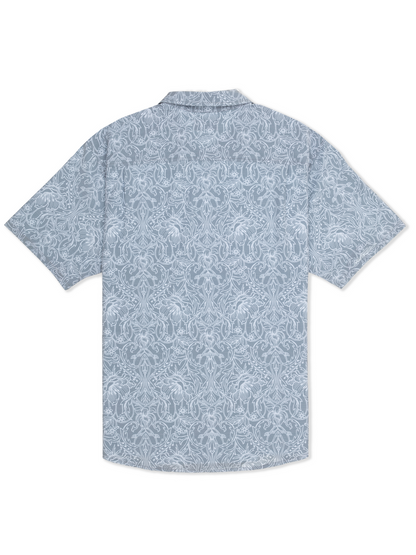 Newport Stretch Short Sleeve in Worker Blue