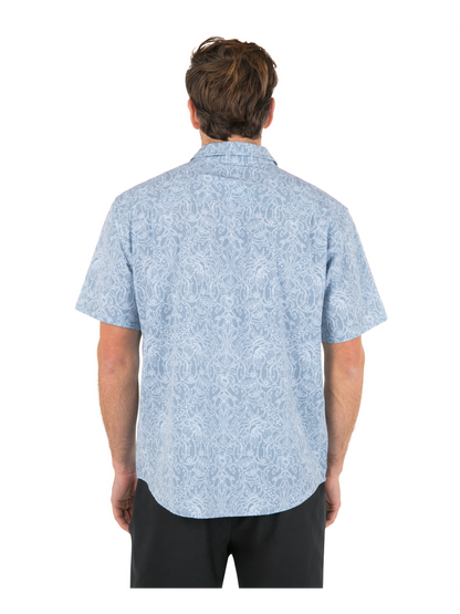 Newport Stretch Short Sleeve in Worker Blue