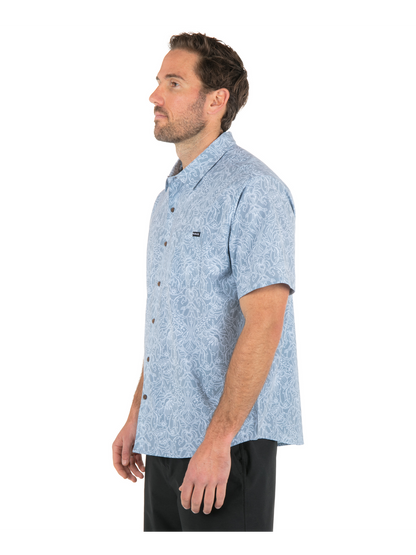 Newport Stretch Short Sleeve in Worker Blue