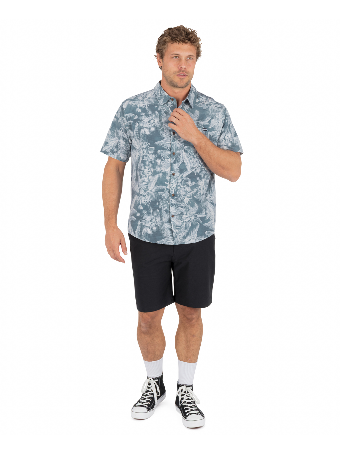 Newport Stretch Short Sleeve in Monsoon