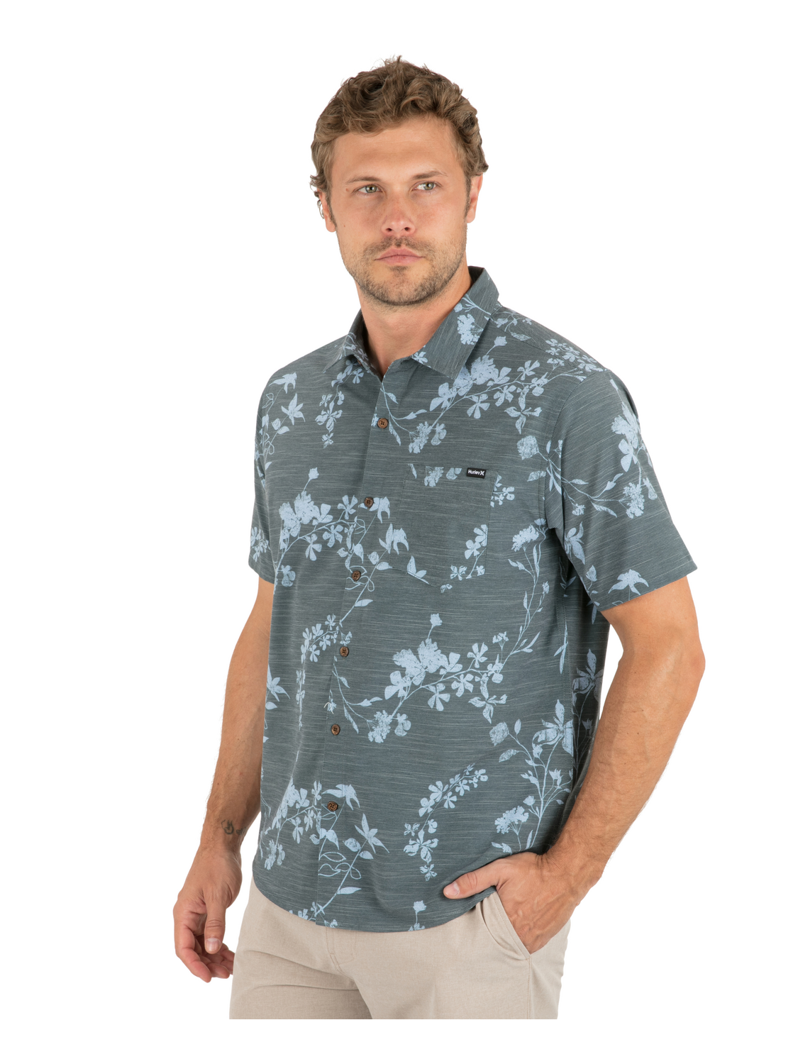 Newport Stretch Short Sleeve in Destroyer Combo