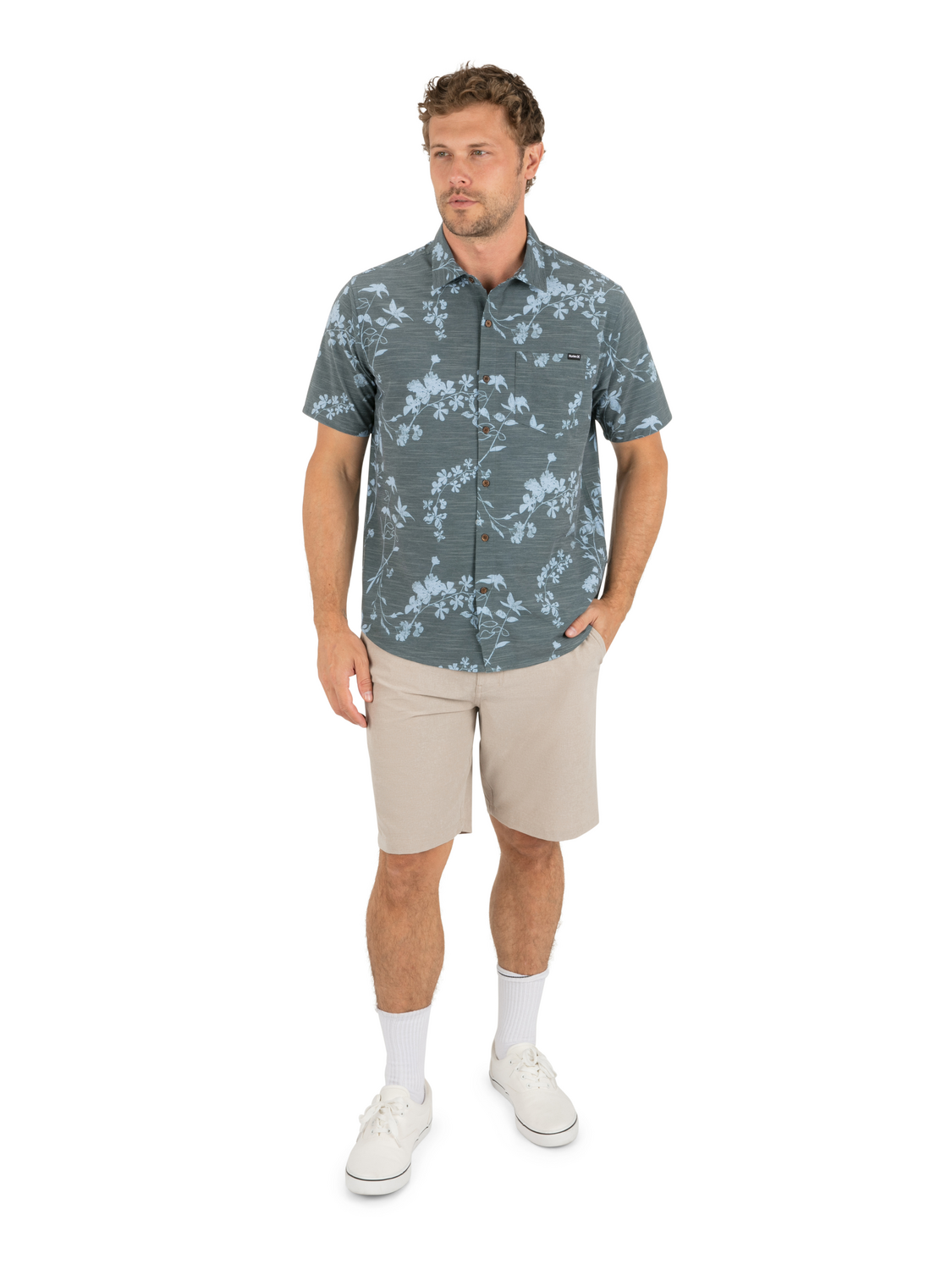 Newport Stretch Short Sleeve in Destroyer Combo