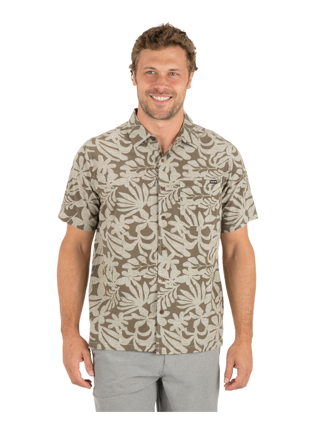 Aero Short Sleeve in Olive Grey