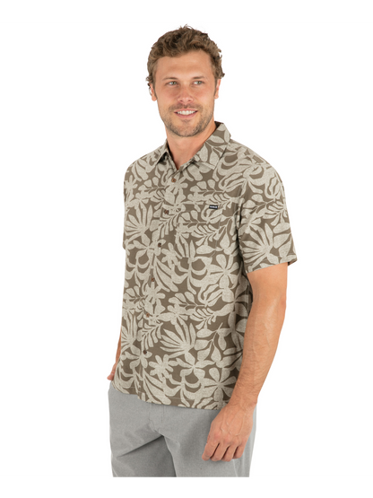 Aero Short Sleeve in Olive Grey