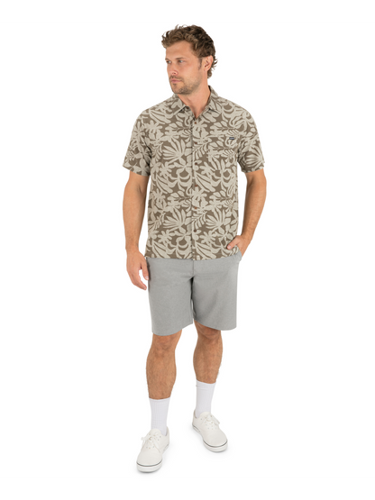 Aero Short Sleeve in Olive Grey