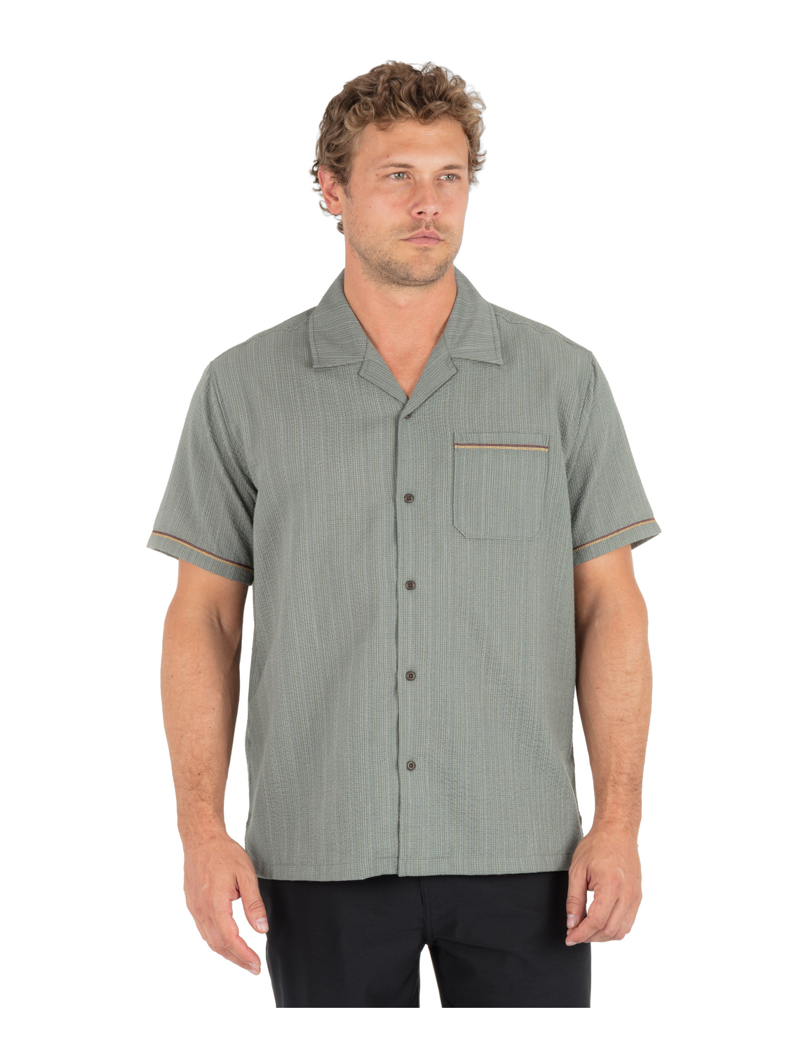 Lay Day Camp Short Sleeve in Army