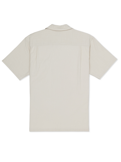 Sano Camp Embroidered Short Sleeve in Bone