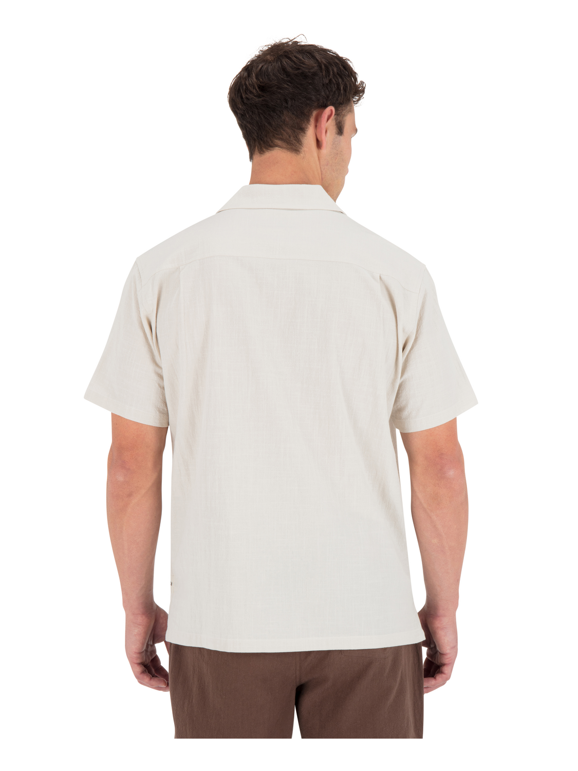 Sano Camp Embroidered Short Sleeve in Bone