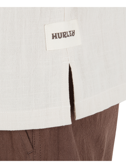 Sano Camp Embroidered Short Sleeve in Bone