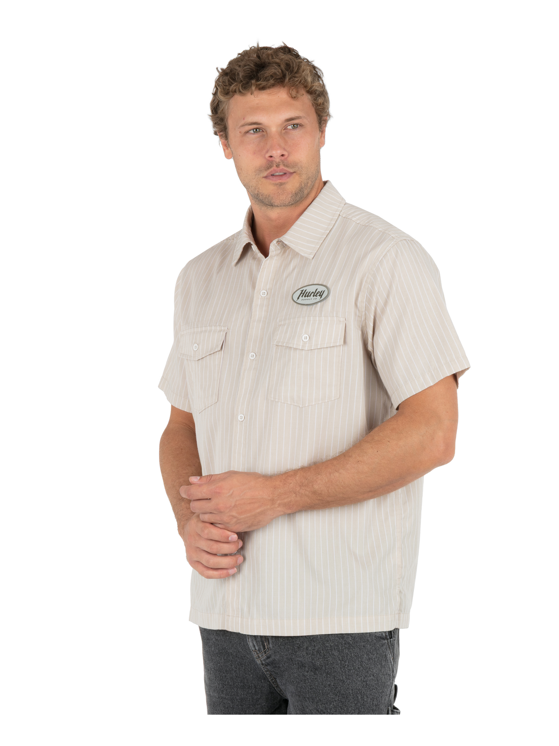 Diesel Short Sleeve in Bone