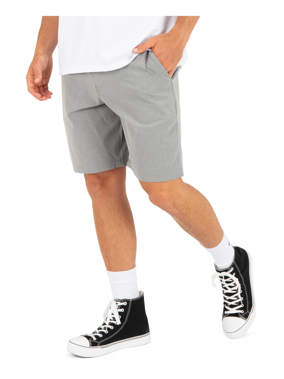 Phantom Microcheck Walkshort 20" in Black