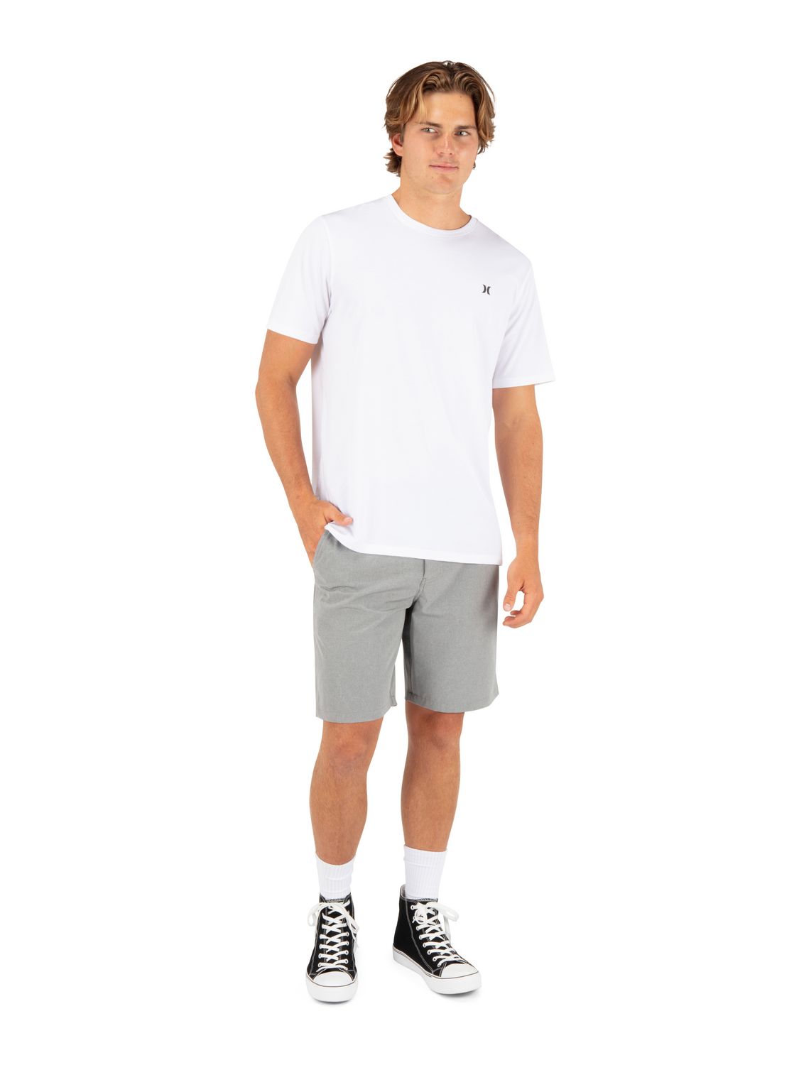 Phantom Microcheck Walkshort 20" in Black
