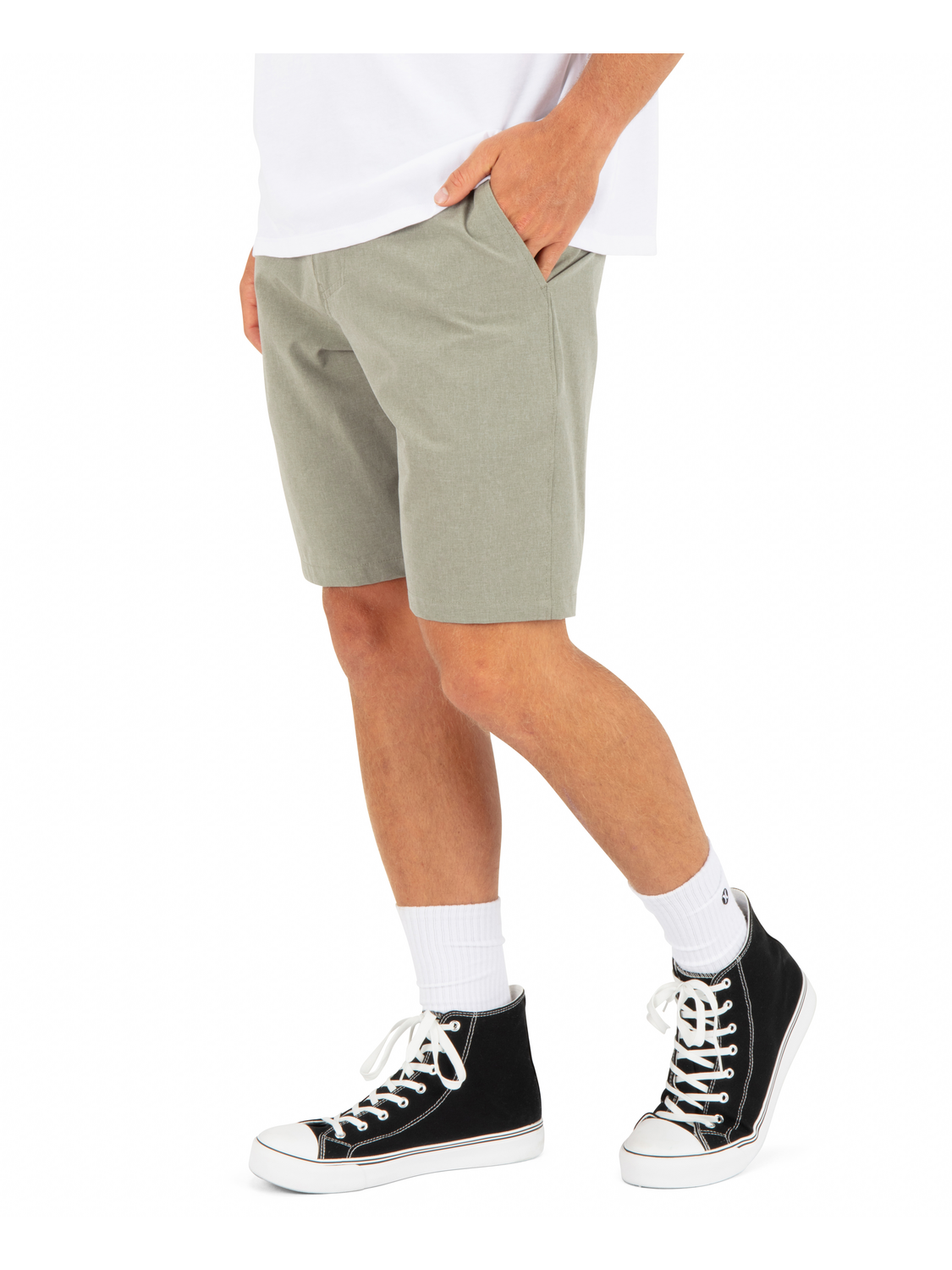 Phantom Microcheck Walkshort 20" in Olive