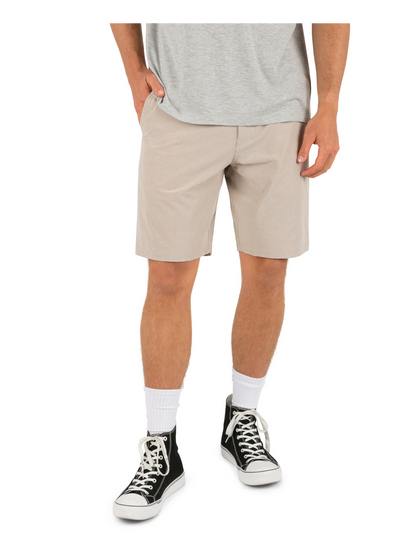 Phantom Microcheck Walkshort 20" in Khaki