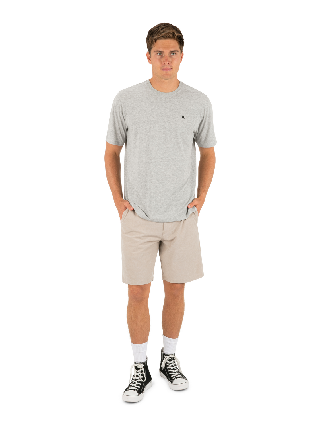 Phantom Microcheck Walkshort 20" in Khaki