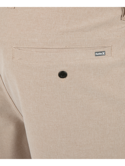 Phantom Microcheck Walkshort 20" in Khaki