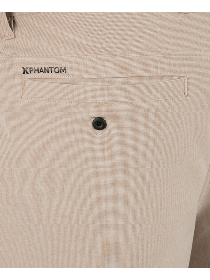 Phantom Microcheck Walkshort 20" in Khaki