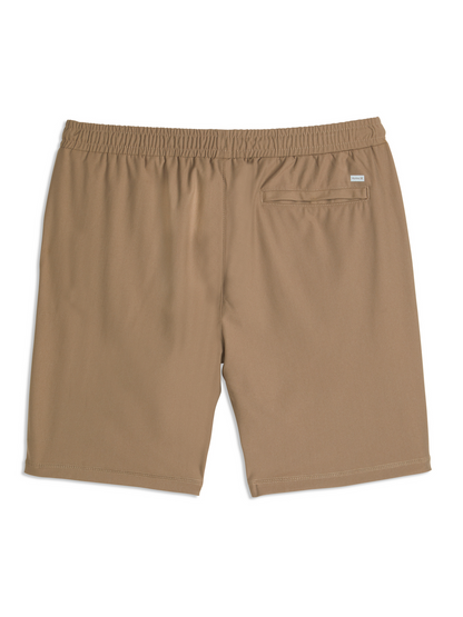Stretch Knit Performance Short in Walnut