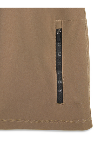 Stretch Knit Performance Short in Walnut