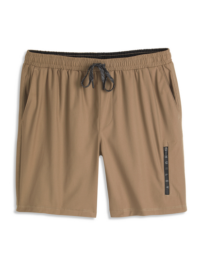 Stretch Knit Performance Short in Walnut