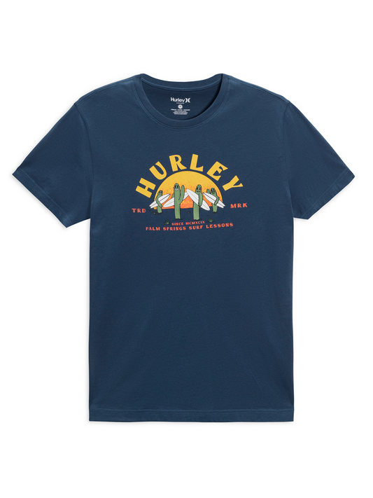 Desert Trippin Short Sleeve Graphic Tee in Dark Denim