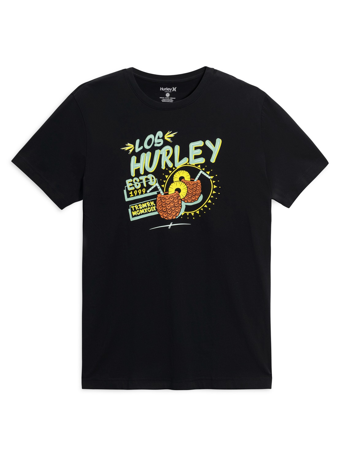 Pina Express Short Sleeve Graphic Tee in Black