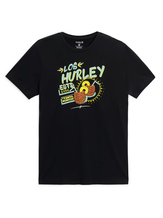 Pina Express Short Sleeve Graphic Tee in Black