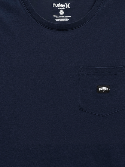 Short Sleeve Pocket Tee in Obsidian