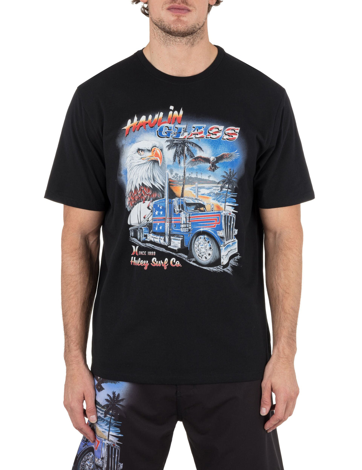 Haulin' Glass Short Sleeve in BLACK