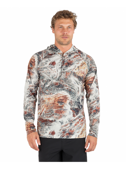 Summit Hybrid Hoodie in Bone