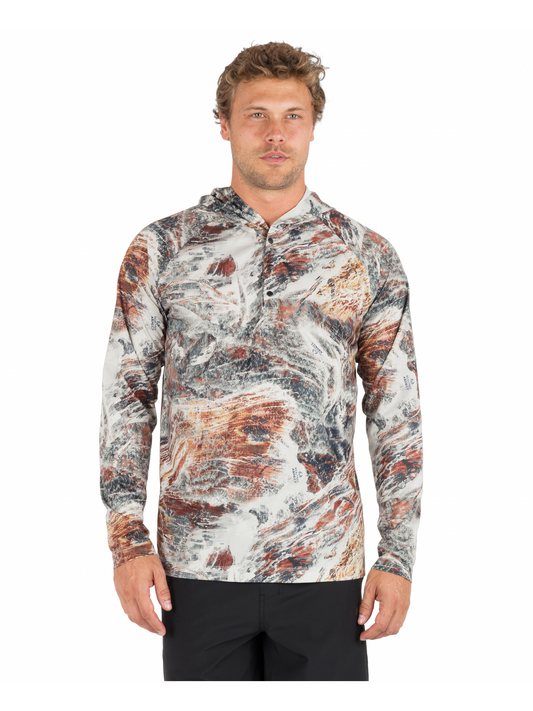 Summit Hybrid Hoodie in Bone