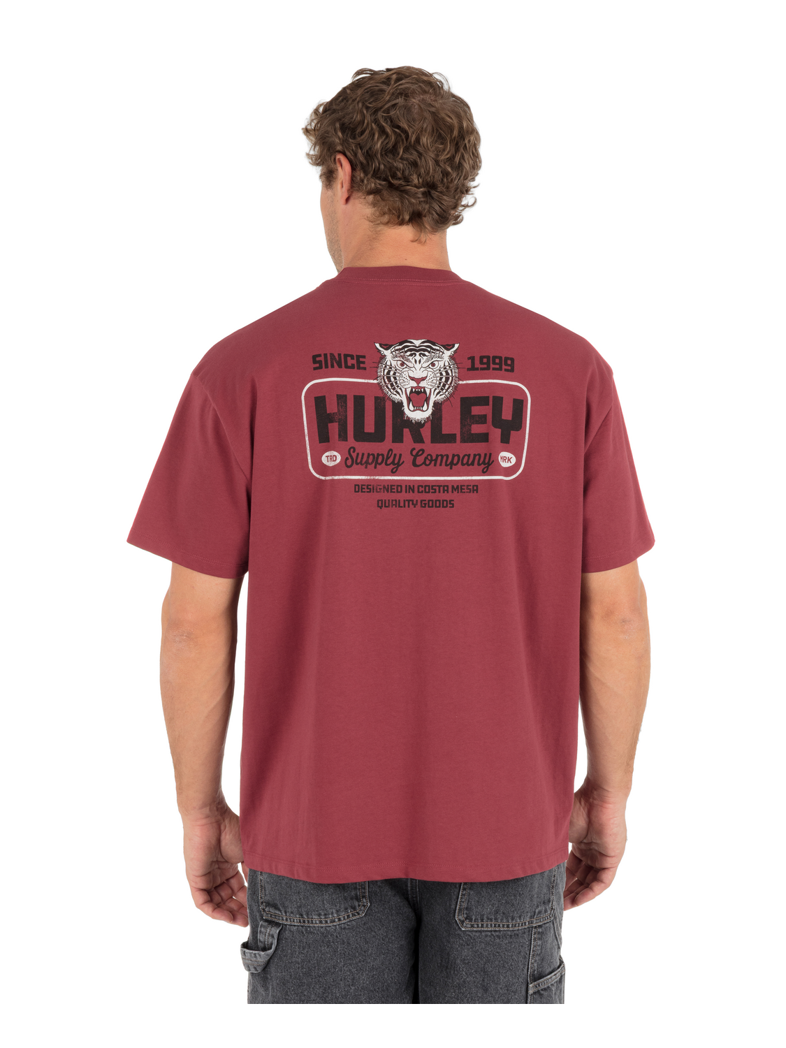 Tiger Fast Garage Short Sleeve in Cherry Crimson