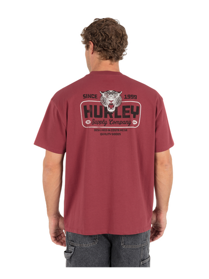 Tiger Fast Garage Short Sleeve in Cherry Crimson