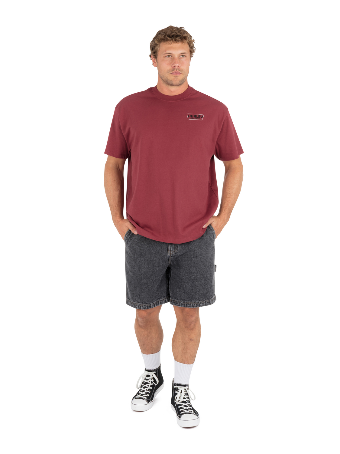 Tiger Fast Garage Short Sleeve in Cherry Crimson