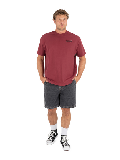 Tiger Fast Garage Short Sleeve in Cherry Crimson